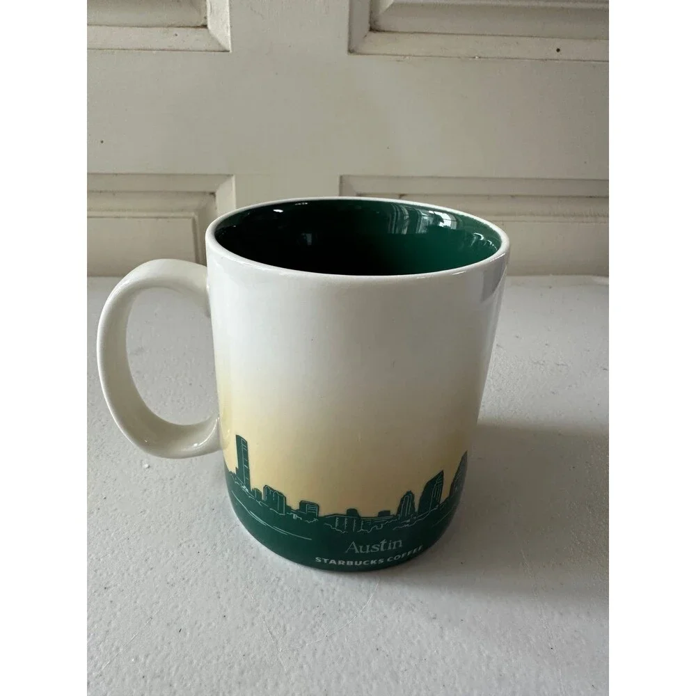 NWOT Starbucks 2011 Collector's Series Global Icon Austin Texas Ceramic Mug 16oz